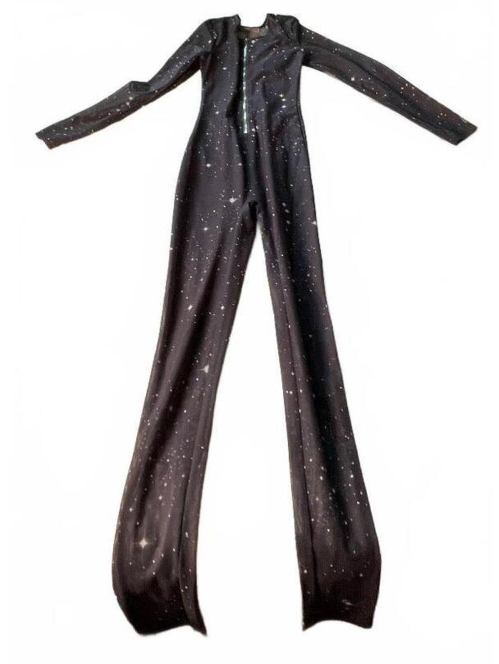 Gsuwoo So Real XS Black Starry Pattern Full Body Suit-Sold Out